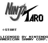 Ninja Taro — Title screen