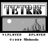 Tetris — Title screen