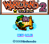 Wario Land II — Title screen