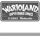 Wario Land : Super Mario Land 3 — Title screen