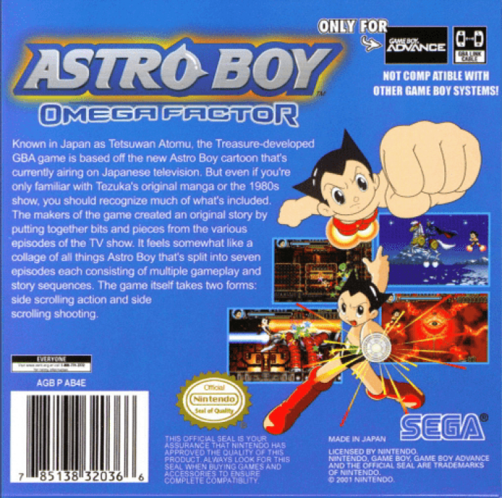 Astro Boy : Omega Factor — Box back
