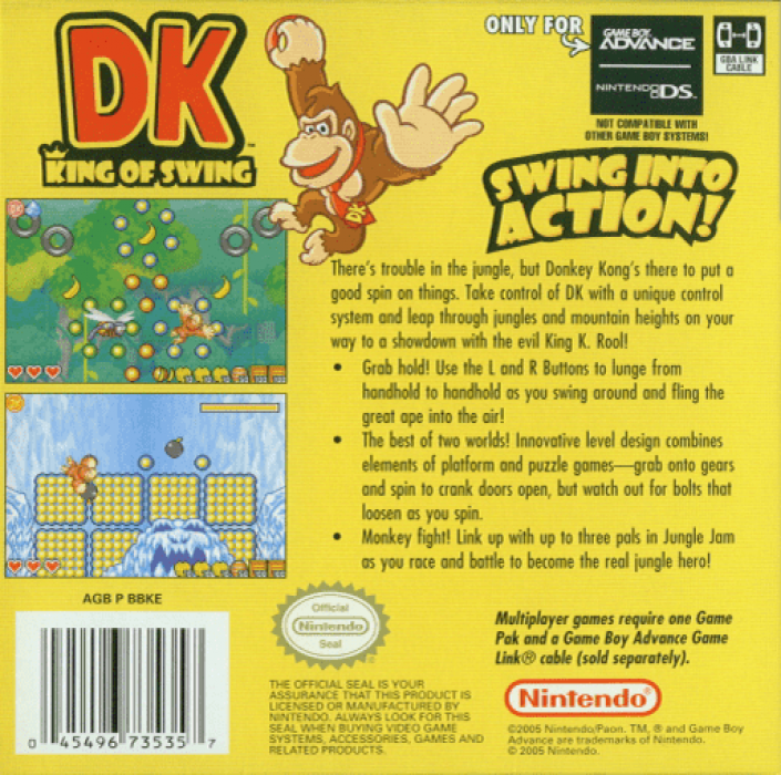 DK : King of Swing — Box back