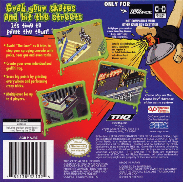 Jet Grind Radio — Box back