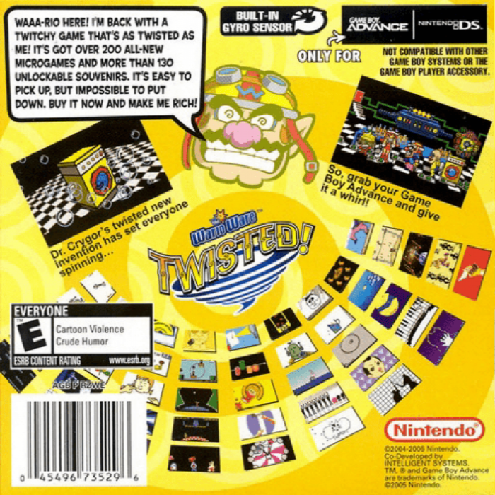 WarioWare : Twisted! — Box back