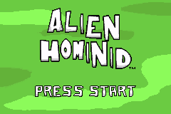 Alien Hominid — Title screen