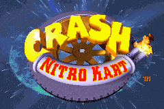 Crash Nitro Kart — Title screen