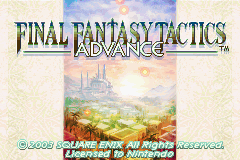 Final Fantasy Tactics Advance — Title screen