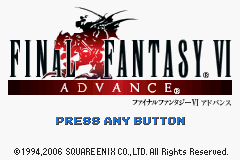 Final Fantasy VI Advance — Title screen