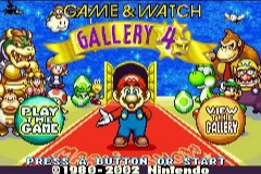 Game & Watch Gallery 4 — Title screen