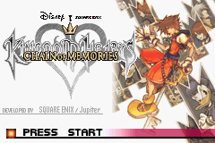 Kingdom Hearts : Chain of Memories — Title screen