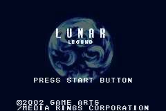 Lunar Legend — Title screen