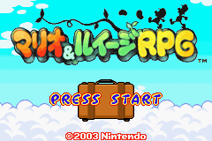 Mario & Luigi : Superstar Saga — Title screen