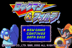 Mega Man & Bass — Title screen