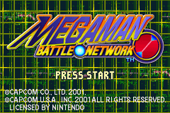 Mega Man Battle Network — Title screen