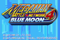 Mega Man Battle Network 4 : Blue Moon — Title screen
