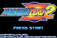 Mega Man Zero 2 — Title screen