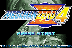 Mega Man Zero 4 — Title screen
