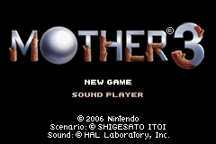 Mother 3 — Title screen
