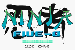Ninja Five-O — Title screen