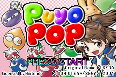 Puyo Pop — Title screen