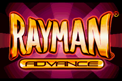 Rayman Advance — Title screen