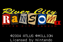 River City Ransom EX — Title screen