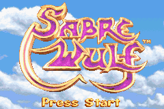 Sabre Wulf — Title screen