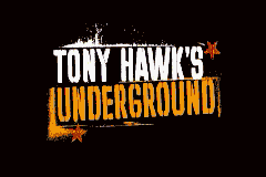 Tony Hawk's Underground — Title screen