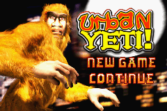 Urban Yeti! — Title screen
