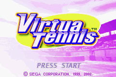 Virtua Tennis — Title screen