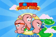 Worms World Party — Title screen