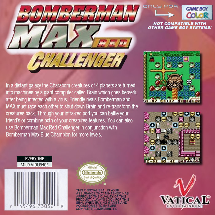 Bomberman Max : Red Challenger — Box back