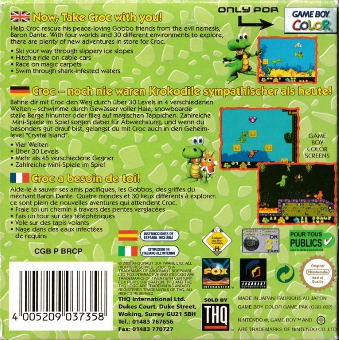 Croc — Box back