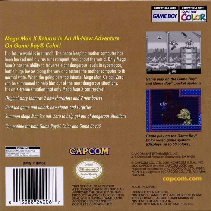 Rockman X : Cyber Mission — Box back
