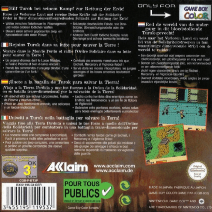 Turok 3 : Shadow of Oblivion — Box back