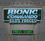 Bionic Commando : Elite Forces — Title screen