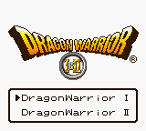 Dragon Warrior I & II — Title screen