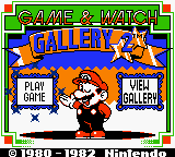 Game & Watch Gallery 2 — Title screen