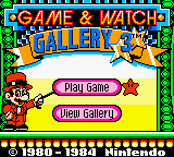 Game & Watch Gallery 3 — Title screen