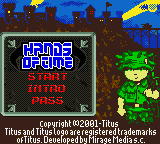 Hands of Time — Title screen