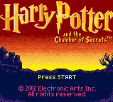 Harry Potter and the Chamber of Secrets — Title screen