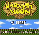 Harvest Moon GBC — Title screen