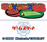 Mario Tennis GB — Title screen