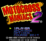 Motocross Maniacs 2 — Title screen