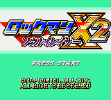 Rockman X2 : Soul Eraser — Title screen