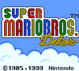 Super Mario Bros. Deluxe — Title screen