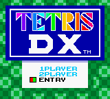 Tetris DX — Title screen