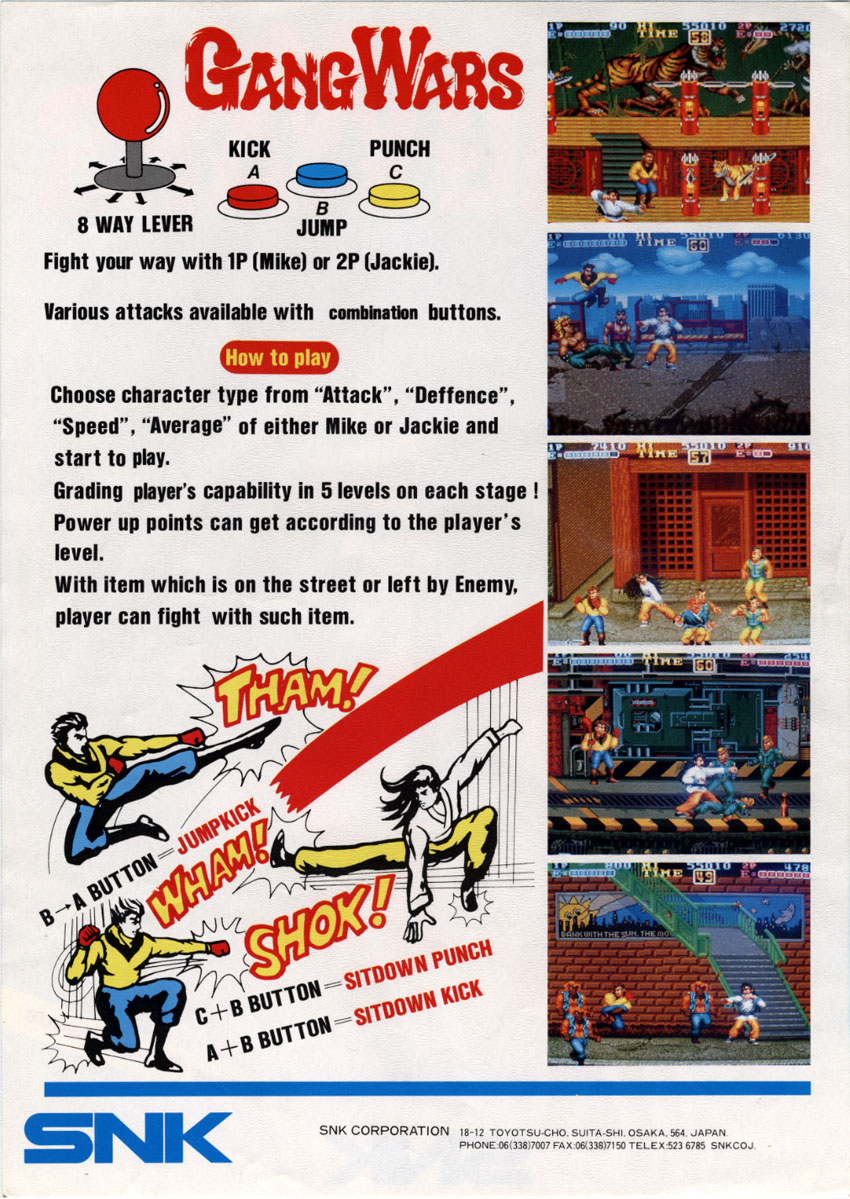 Gang Wars — Box back