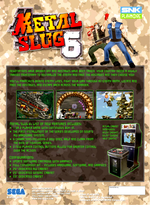Metal Slug 6 — Box back