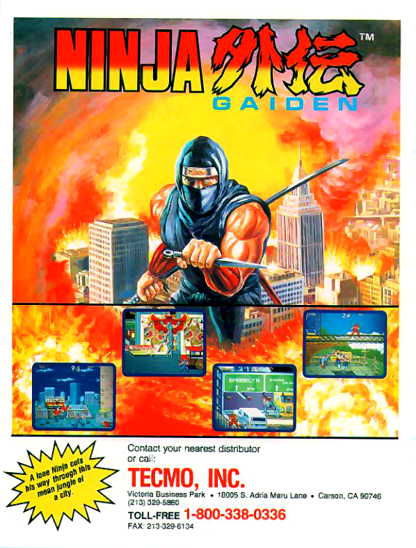Ninja Gaiden (US) — Box back